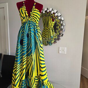 Oballla Nigerian Tribal Maxi Dress